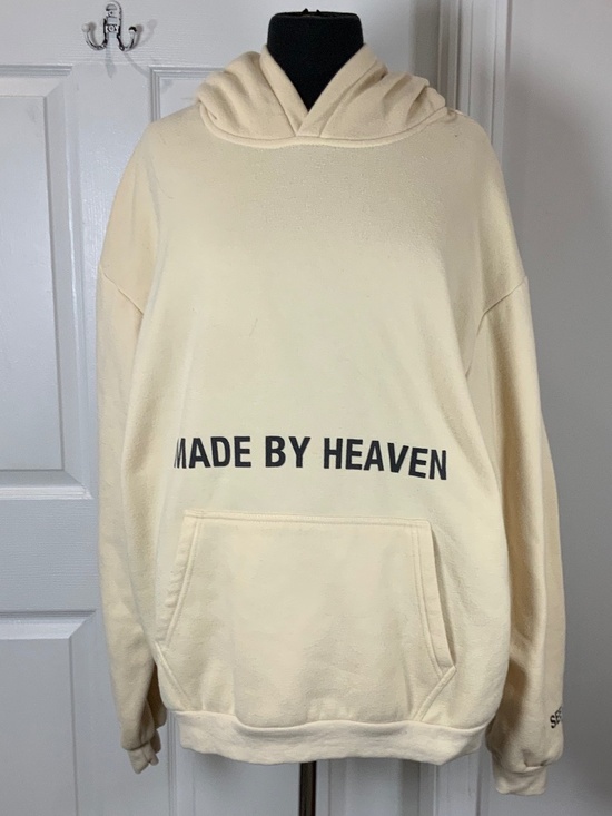 Seek Jesus Other - Seek Jesus Made By Heaven Hoodie XL Cream Christian Unisex Streetwear Pullover